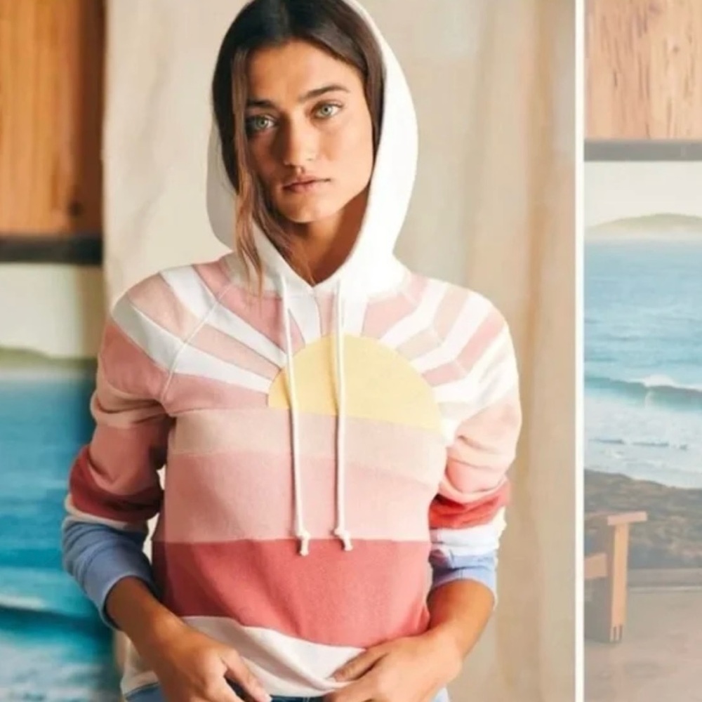 Faherty Soleil Hoodie - Sunset- EUC - Size XL